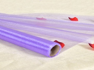 1Roll X 10 Yards Purple Organza Ribbon 48cm Wide Wedding Favor